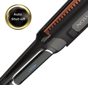 Revlon Salon Straightener Copper + Ceramic Flat Iron, 1-1/2" XL