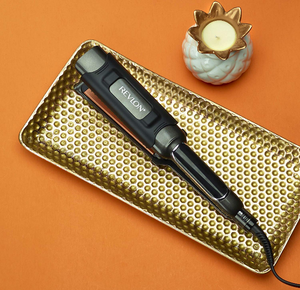 Revlon Salon Straightener Copper + Ceramic Flat Iron, 1-1/2" XL